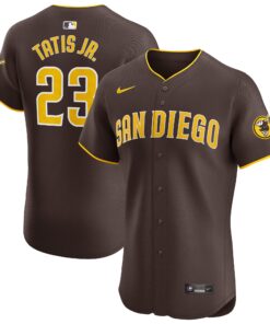 Men's San Diego Padres Fernando Tatis Jr. Brown Road Elite Player Jersey