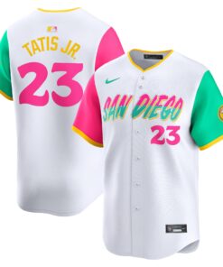 Men's San Diego Padres Fernando Tatis Jr. White City Connect Limited Player Jersey