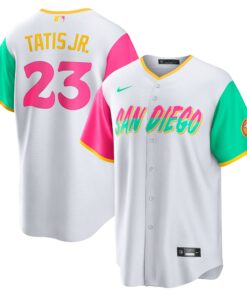 Men's San Diego Padres Fernando Tatis Jr. White City Connect Player Jersey