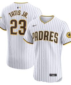 Men's San Diego Padres Fernando Tatis Jr. White Home Elite Jersey