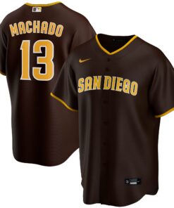 Men's San Diego Padres Manny Machado Brown Alternate Player Jersey