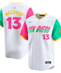 Men's San Diego Padres Manny Machado White City Connect Limited Player Jersey