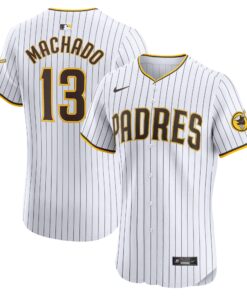 Men's San Diego Padres Manny Machado White Home Elite Jersey