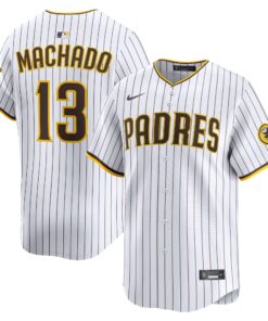 Men's San Diego Padres Manny Machado White Home Limited Player Jersey