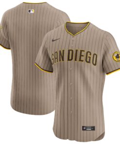 Men's San Diego Padres Sand Alternate Vapor Premier Elite Patch Jersey