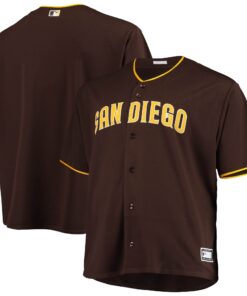 Men's San Diego Padres Sand/Brown Big & Tall Alternate Team Jersey