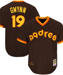 Men's San Diego Padres Tony Gwynn Mitchell & Ness Brown Jersey