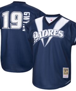 Men's San Diego Padres Tony Gwynn Mitchell & Ness Navy 1999 Jersey