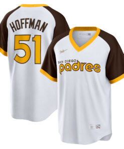 Men's San Diego Padres Trevor Hoffman White Home Cooperstown Collection Player Jersey