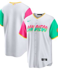 Men's San Diego Padres White City Connect Team Jersey