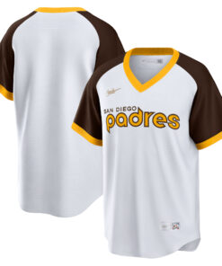 Men's San Diego Padres White Home Cooperstown Collection Team Jersey