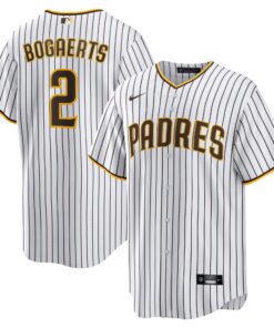 Men's San Diego Padres Xander Bogaerts White/Brown Home Official Player Jersey