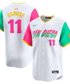 Men's San Diego Padres Yu Darvish White City Connect Limited Player Jersey