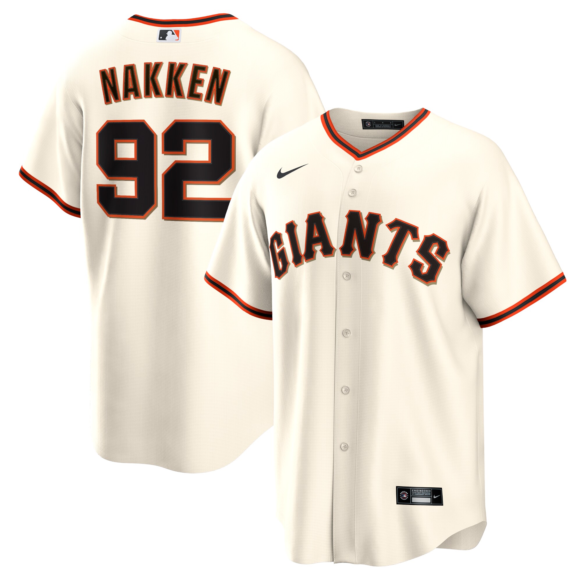 Men's San Francisco Giants Alyssa Nakken Cream Home Player Jersey