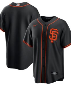 Men's San Francisco Giants Black Alternate Team Jersey