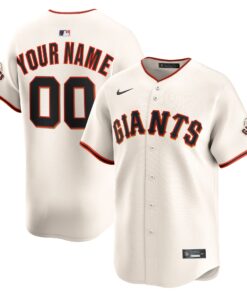 Men's San Francisco Giants Cream Home Limited Custom Jersey