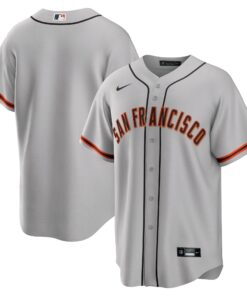 Men's San Francisco Giants Gray Road Team Jersey