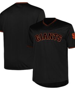 Men's San Francisco Giants Profile Black Big & Tall Pop Fashion Jersey