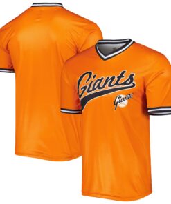 Men's San Francisco Giants Stitches Orange Cooperstown Collection Team Jersey