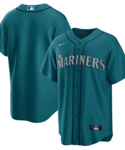 Men's Seattle Mariners Aqua Alternate Team Jersey