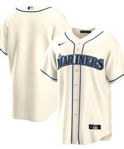 Men's Seattle Mariners Cream Alternate Team Jersey