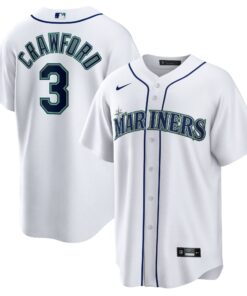 Men's Seattle Mariners JP Crawford White Home Jersey