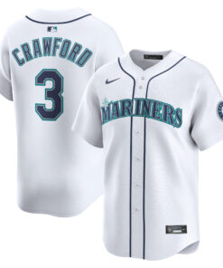 Men's Seattle Mariners J.P. Crawford White Home Limited Player Jersey