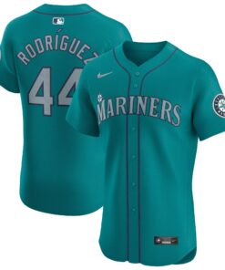 Men's Seattle Mariners Julio RodrÃ­guez Aqua Alternate Elite Player Jersey