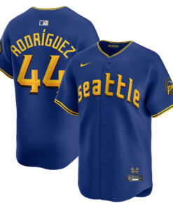 Men's Seattle Mariners Julio Rodriguez Blue City Connect Limited Player Jersey