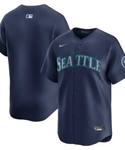 Men's Seattle Mariners Navy Road Limited Jersey