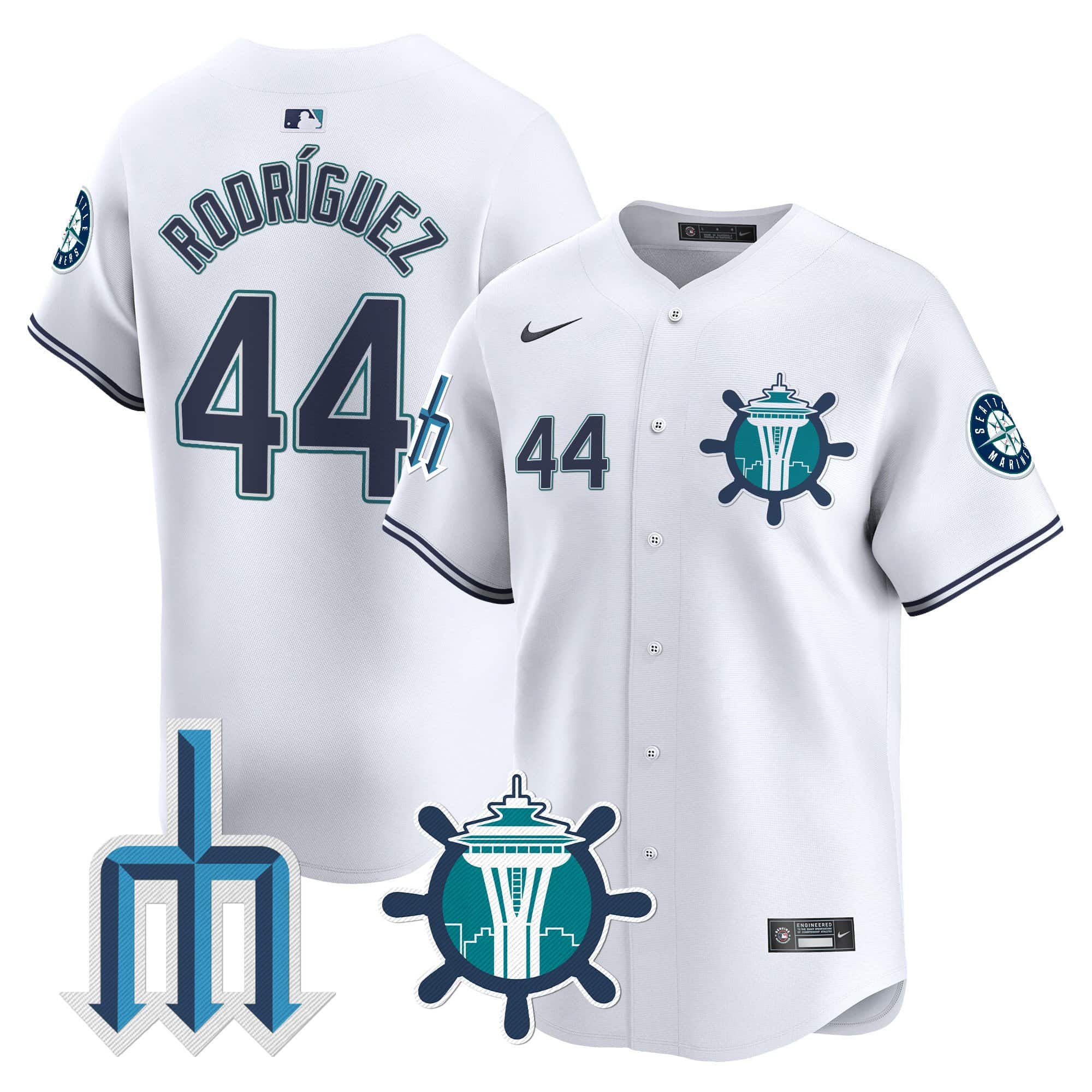 Men's Seattle Mariners Trident Patch Vapor Premier Limited Jersey