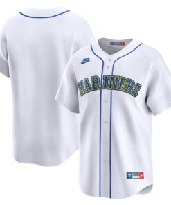 Men's Seattle Mariners White Cooperstown Collection Limited Jersey