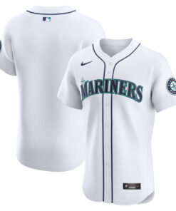 Men's Seattle Mariners White Home Elite Jersey