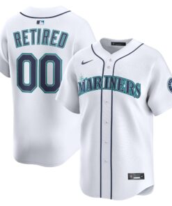 Men's Seattle Mariners White Home Limited Pick-A-Player Retired Roster Jersey
