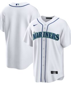 Men's Seattle Mariners White Home Team Jersey