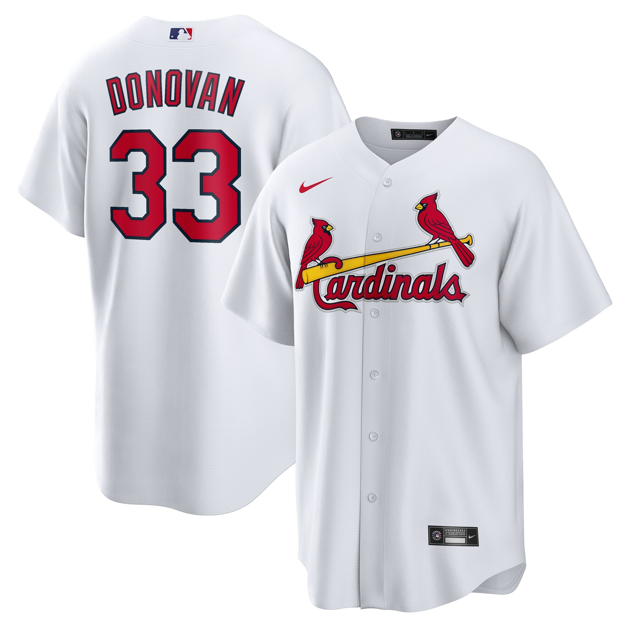 Men's St. Louis Cardinals Brendan Donovan White Home Jersey