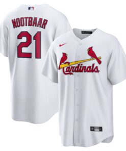Men's St. Louis Cardinals Lars Nootbaar White Home Jersey