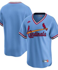 Men's St. Louis Cardinals Light Blue Cooperstown Collection Limited Jersey
