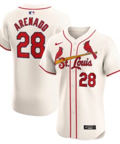 Men's St. Louis Cardinals Nolan Arenado Cream Alternate Elite Player Jersey