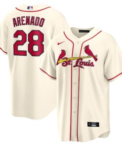 Men's St. Louis Cardinals Nolan Arenado Cream Alternate Official Player Jersey