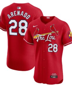 Men's St. Louis Cardinals Nolan Arenado Red 2024 City Connect Elite Player Jersey
