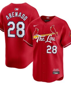Men's St. Louis Cardinals Nolan Arenado Red 2024 City Connect Limited Player Jersey