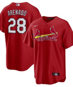 Men's St. Louis Cardinals Nolan Arenado Red Alternate Official Player Jersey