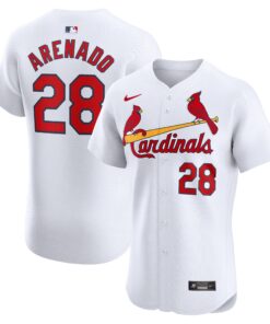 Men's St. Louis Cardinals Nolan Arenado White Home Elite Player Jersey