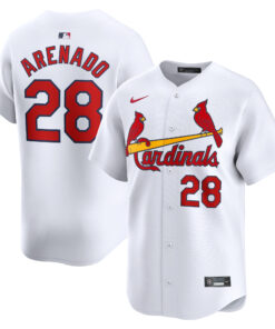 Men's St. Louis Cardinals Nolan Arenado White Home Limited Player Jersey