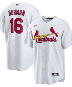 Men's St. Louis Cardinals Nolan Gorman White Home Jersey