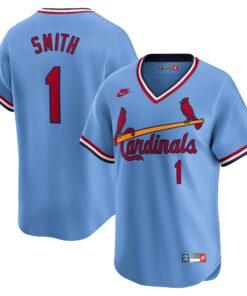 Men's St. Louis Cardinals Ozzie Smith Royal Throwback Cooperstown Limited Jersey