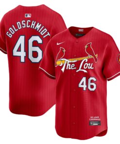 Men's St. Louis Cardinals Paul Goldschmidt Red 2024 City Connect Limited Player Jersey