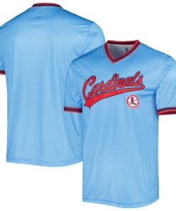 Men's St. Louis Cardinals Stitches Light Blue Cooperstown Collection Team Jersey