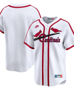 Men's St. Louis Cardinals White Cooperstown Collection Limited Jersey